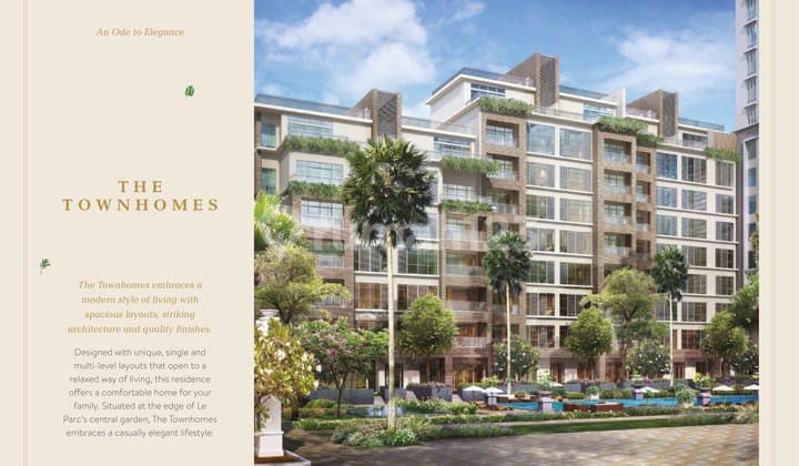 Le Parc At Thamrin Nine Townhomes Start 365 Sqm Luxury Apartment
