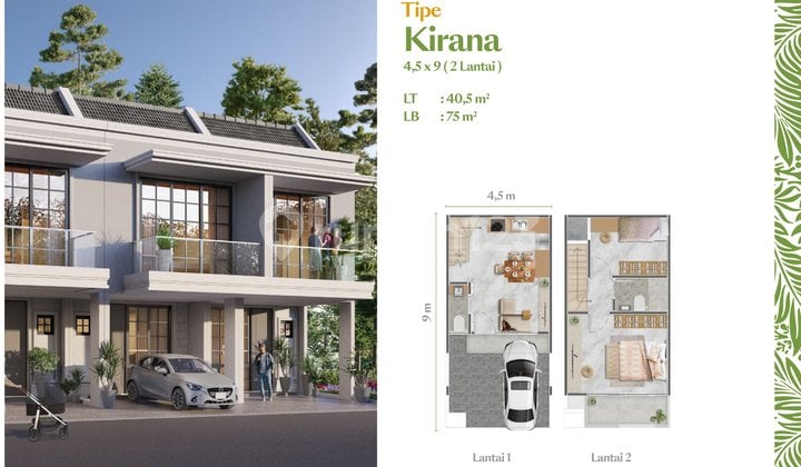Rumah Pik 2 Milenial Ilona At Pasadena Hills Tipe 4,5 X 9