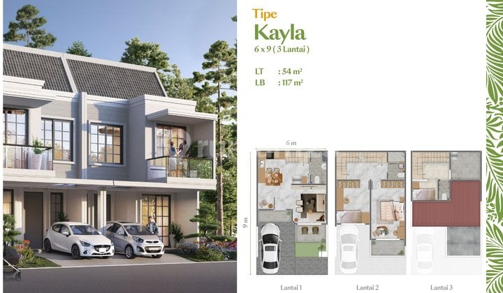 Rumah Pik 2 Milenial Ilona At Pasadena Hills Tipe 3 Lantai 6x9