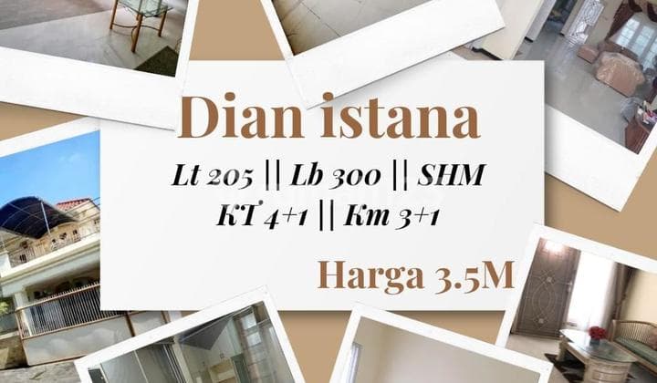Butuh Jual Cepat Rumah Dian Istana 2lantai Terawat