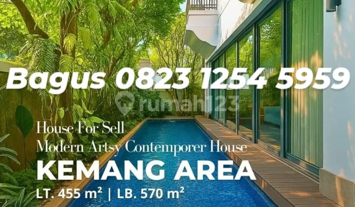 Rumah modern art contemporer di kemang