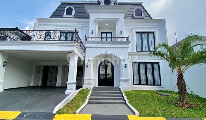 RUMAH DIJUAL MENTENG RESIDENCE BINTARO JAYA AMERICAN CLASSIC STYLE BRAND NEW DENGAN INDOOR SWIMMING POOL