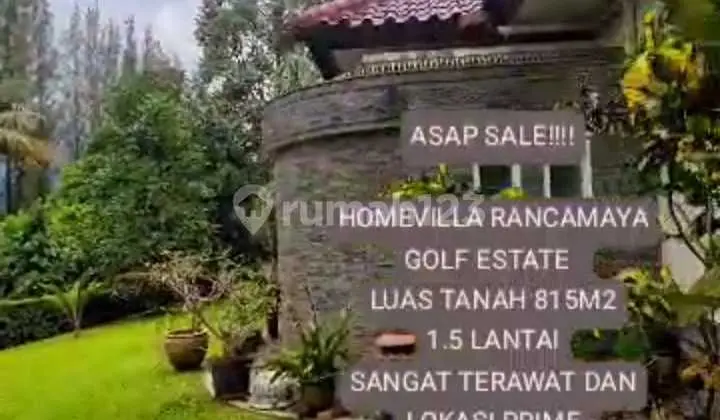 Homevilla Rancamaya Golf Estate, Sangat Terawat dan Lokasi Prime