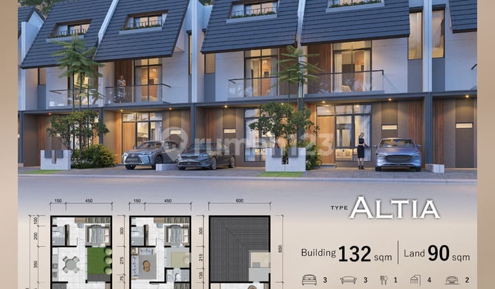 Rumah Modern 3 Lantai Cluster Zerenade Citraland Hertasning Promo Free Ac Kanopi Free Biaya