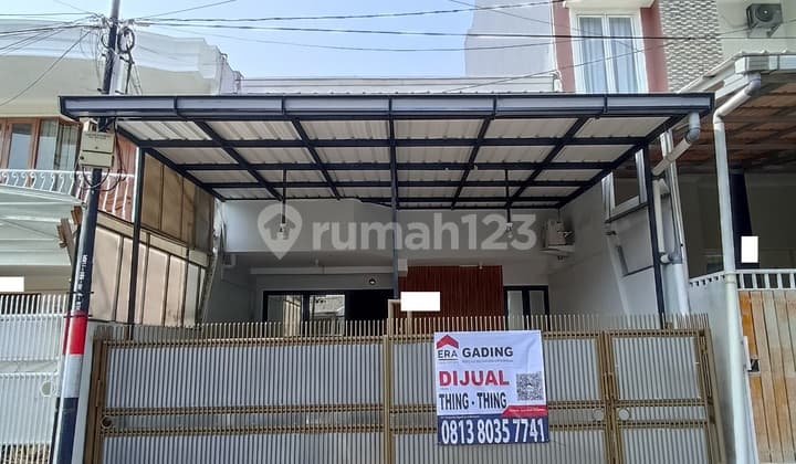 Murah !! Dijual Cepat !! Rumah Sudah Renovasi 6x17 Siap Huni di Belakang Mall Kelapa Gading , Bisa Nego