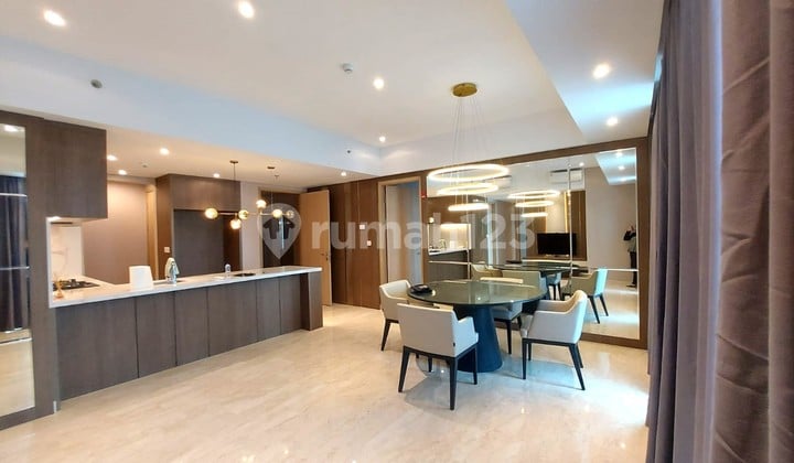 Murah !! Disewakan Apt. Holland Village Luas 126 Lantai Tinggi Siap Huni Full Furnish