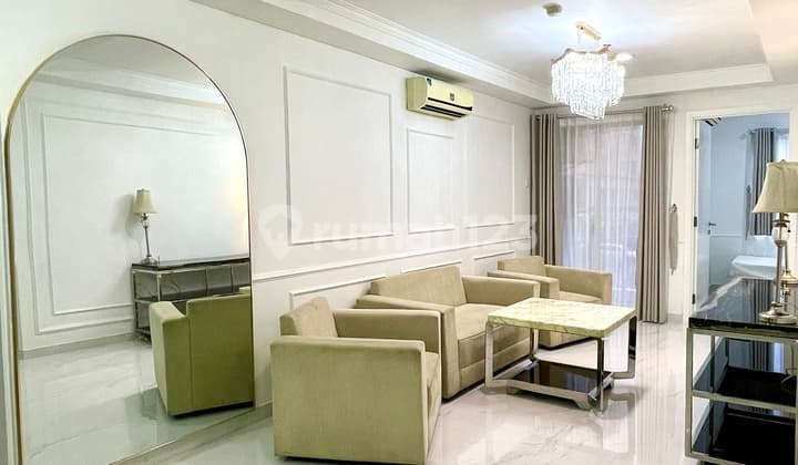 Disewakan Tipe 2br Luas 65m Apartment Royal Mediterania Garden Residence Apartemen 2 Kamar Tidur Furnished