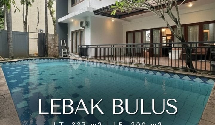 Attractive Price House with Private Pool in Lebak Bulus Jakarta