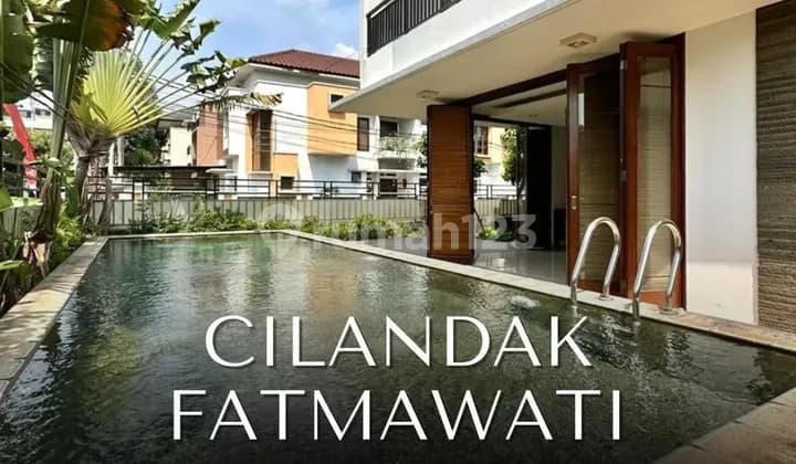 Rumah Hoek Ada Swimming Pool di Cilandak Cipete Jakarta Selatan