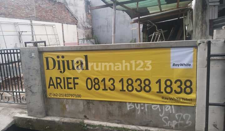 Kavling Luas 8,5 X 15 di Tebet Timur Dalam, AJB, Jalan 1 Mobil, Hadap Selatan, Hub 0813xxxxxxxx