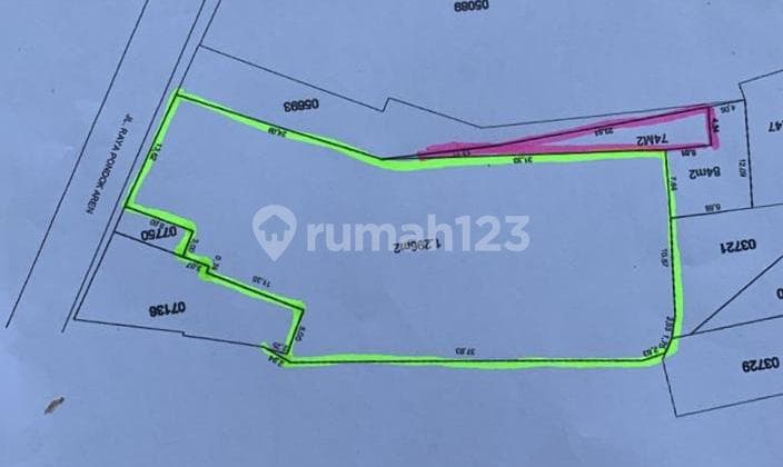 Rumah pinggir jalan raya Jombang Bintaro sek.9