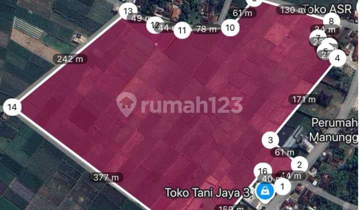 Dijual Tanah Zona Merah/Industri Strategis Dgn Kontur Tanah Datar di Kacangan Sumberlawang Sragen