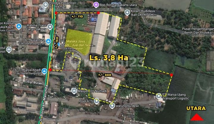 Lahan komersial Rorotan Marunda