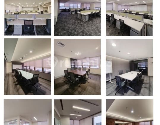 DISEWAKAN RUANG KANTOR FULL FURNISH 827sqm JAKARTA PUSAT