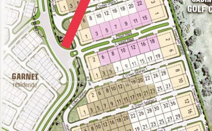 Kavling Crown Lt 450M2 Harga 23Jt/M2