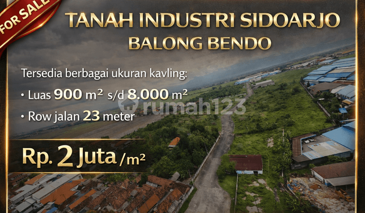 Industrial Land Ready to Build, Balongbendo Sidoarjo