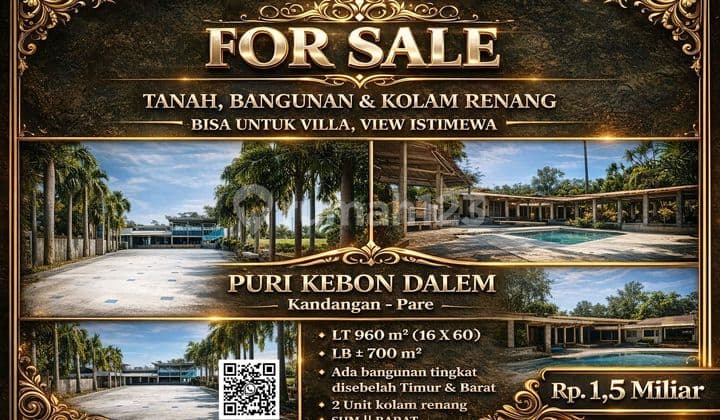 Tanah Villa dan Kolam Renang, Pare Kediri