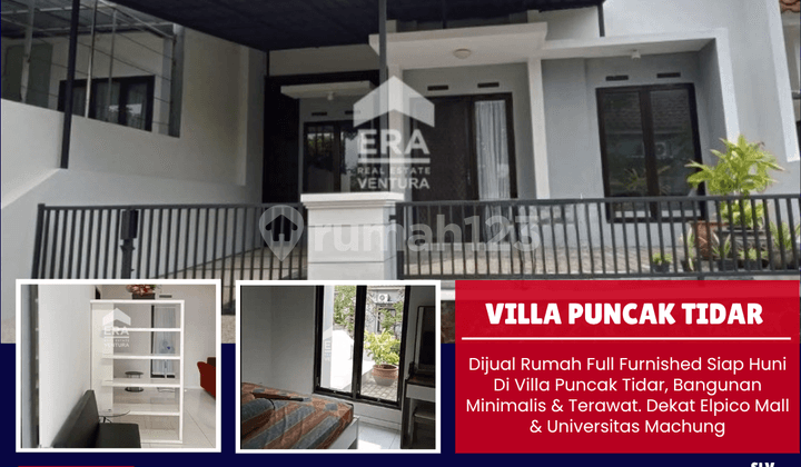 Dijual Rumah Full Furnished Siap Huni Di Villa Puncak Tidar