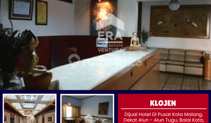 Dijual Hotel Di Pusat Kota Malang, Dekat Alun - Alun Tugu