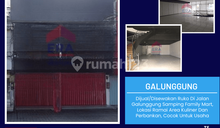Disewakan Ruko Samping Family Mart Galunggung, Dekat UM