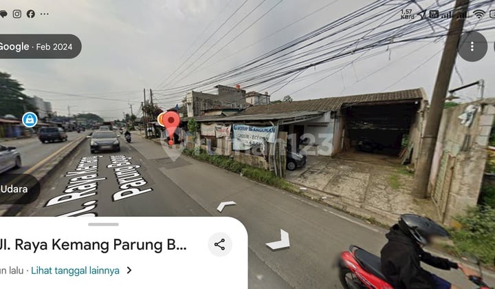 Rumah Sewa Pinggir Jalan Kemang Prung