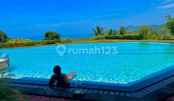 DIJUAL VILLA LUAS TANAH 15 HEKTAR VIEW LAUT SELATAN PELABUHAN RATU - HARGA MIRING