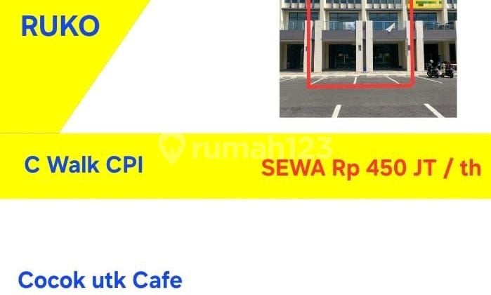 Ruko Sewa C Walk Cpi Citraland Makassar.
