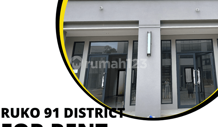 Disewakan Ruko 91 District Bsd Baru Dan Lokasi Strategis