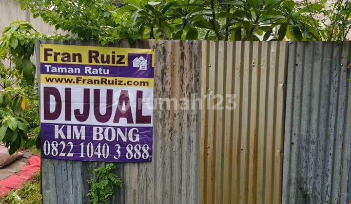 Tanah Kav DKI meruya hadap barat jual cepat