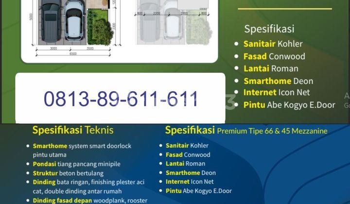 Dijual Rumah Tipe Heliconia Mezzanine 66 98 Orc Vlg di Bekasi