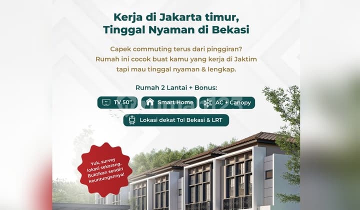 Rumah Mewah Akses Mudah Type Klasik Anti Banjir Bekasi Barat