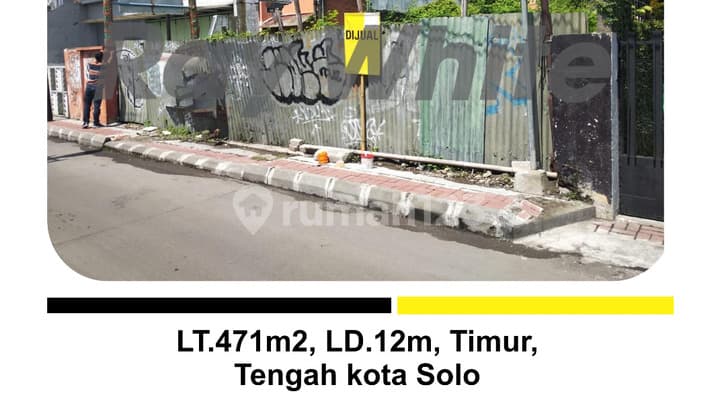 For Sale Land on Jl. Dr. Moewardi, Purwosari