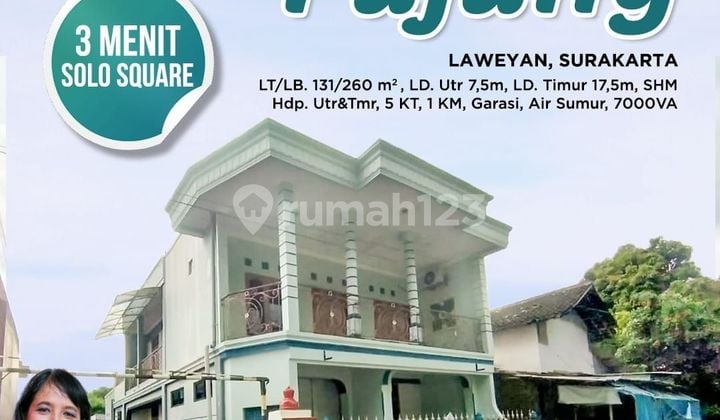 Rumah tengah kota call 0813xxxxxxxx dekat Solo Square di Pajang Laweyan Solo