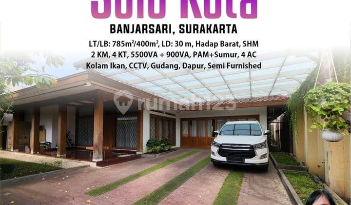 Rumah Tengah Kota di Punggawan Banjarsari Solo