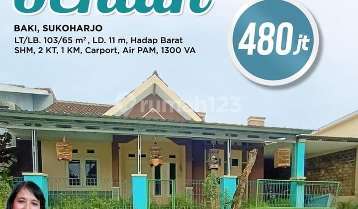 Rumah siap huni di Gentan Baki Sukoharjo Surakarta