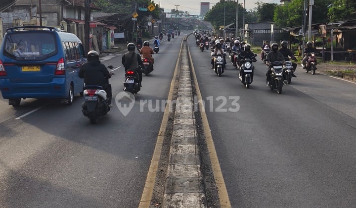Dijual Tanah Komersial Jln Nasional Parung Bogor Dkt Pasar Parung