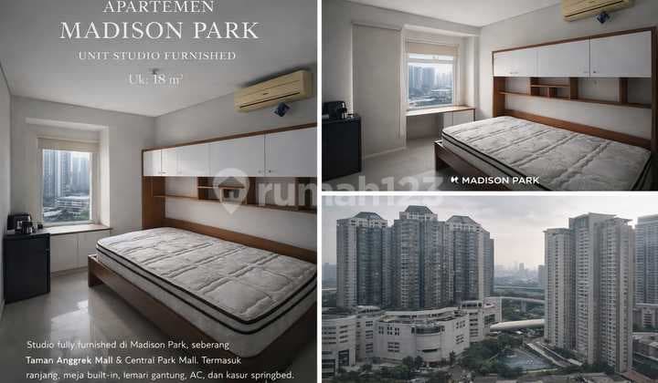Dijual Apartemen Tengah Kota Jakbar Madison Park Tipe Studio