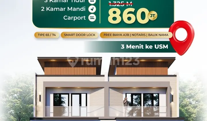 Rumah Cluster Mewah Selangkah Medoho Raya Gayamsari