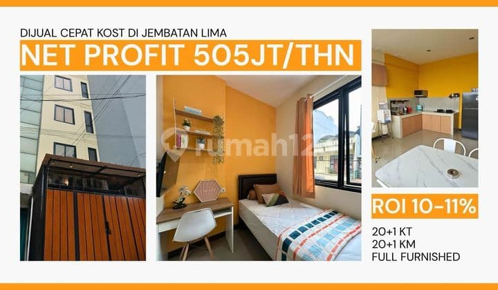 Kost House in Jembatan Lima, West Jakarta, 5 Floors with SHM