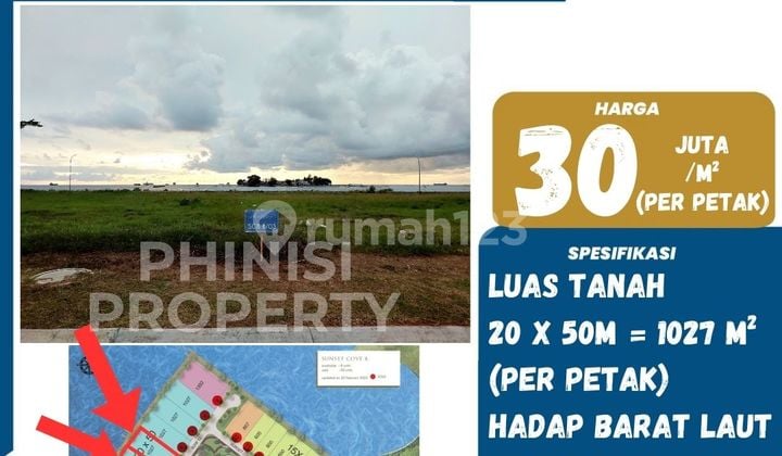 DIJUAL Kavling Sunset Cove 8 CPI Siap Bangun DIJUAL Kavling Sunset Cove 8 CPI Siap Bangun