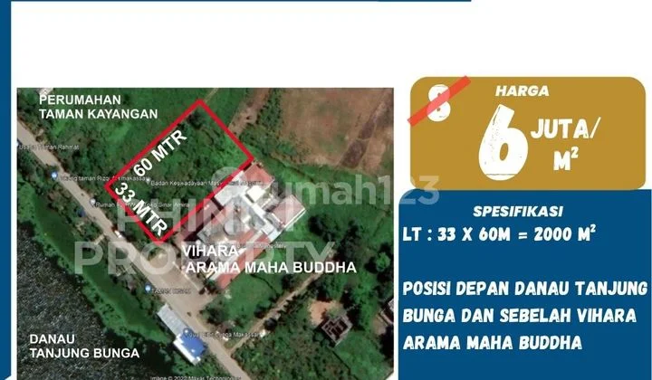DIJUAL Kavling besar Siap Bangun di Jalan Danau Tanjung Bunga DIJUAL Kavling besar Siap Bangun di Jalan Danau Tanjung Bunga