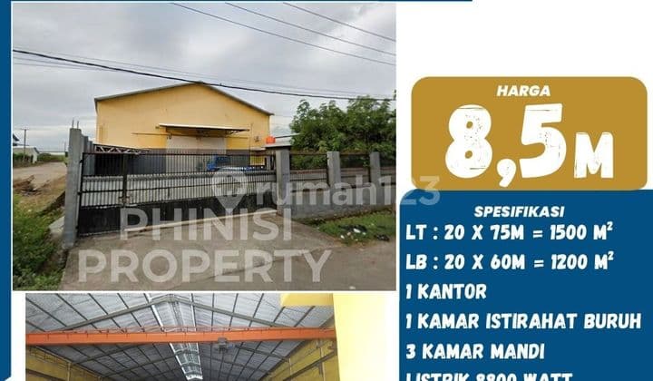 Dijual Gudang di Pergudangan Pattene 88