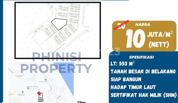 Dijual Kavling Besar Siap Bangun di Waterside Tanjung Bunga