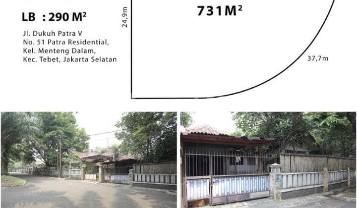 Dijual Rumah Kavling di Patra Residential Kuningan Jakarta Selatan