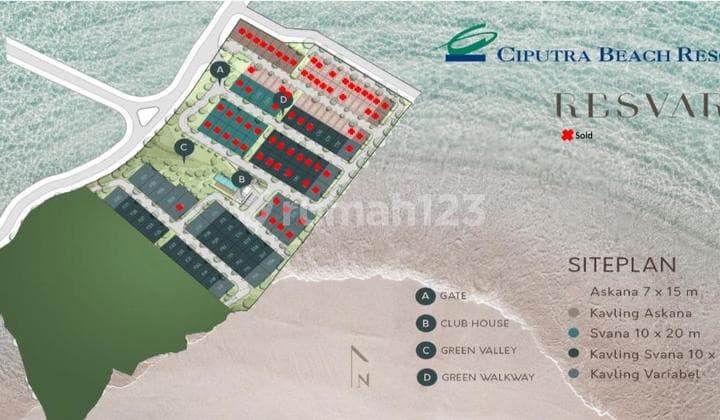 Dijual Kavling di Ciputra Beach Resort