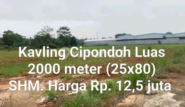 Cipondoh Lot Strategic Location Land Area 2000