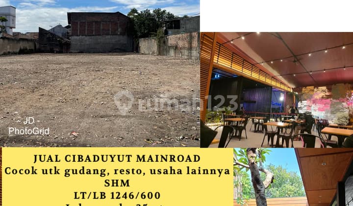 Tanah Kavling Cibaduyut Mainroad Cocok Untuk Gudang Resto Usaha Lainnya Tanah di Cibaduyut Mainroad Bandung, Cibaduyut SHM - SHM 1246 m²