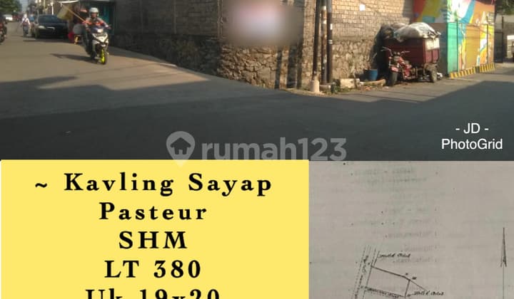 Tanah Luas 380 Meter Di Sayap Pasteur Bandung Tanah di Sayap Pasteur Bandung, Pasteur SHM - Sertifikat Hak Milik 380 M²