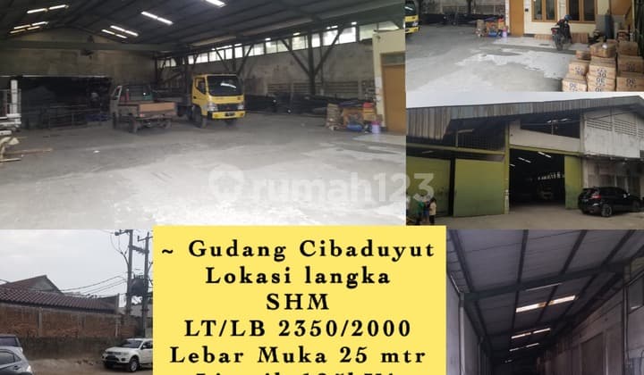 Gudang Luas 2350 meter Langka Tengah Kota Bandung