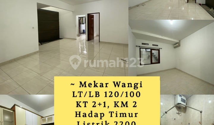 Rumah Mekar Wangi Harga 52 Juta Per Tahun Siap Huni